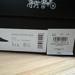 NIB Coach Sienna Leather Slides -Size 9.5
